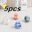 Kit 5 Suportes de Parede Adesivos para Vassouras e Rodos Premium
