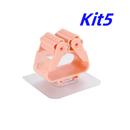 Kit 5 Suportes de Parede Adesivos para Vassouras e Rodos Premium