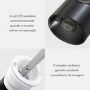 Moedor de Pimenta Elétrico para Uso Doméstico - Ideal para Pimenta Preta e Sal Marinho